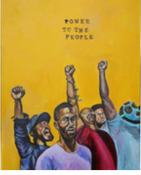 Power to The People - Artist - Paul Branton 18x24 Paper Print