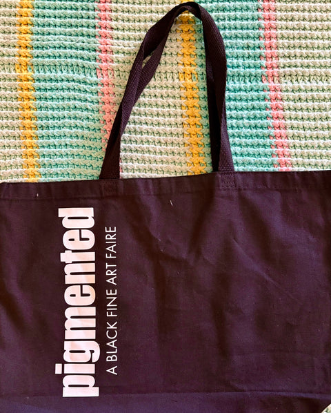 Pigmented Canvas Tote Bag