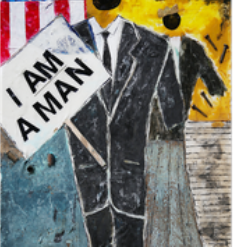 I am a Man-Artist Jason E. Jones 24x18 Paper Print
